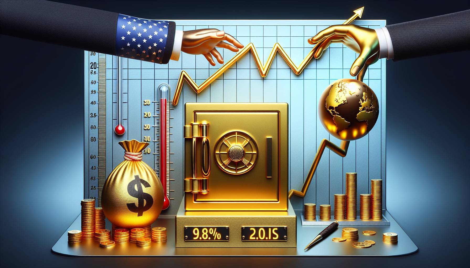 Gold Prices Fall as Safe-Haven Demand Weakens on US-China Trade Optimism and Lower US Inflation