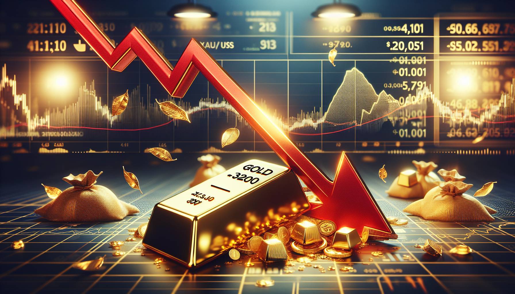 Gold Declines Below Key Support Level as XAU/USD Dips Under $3,200