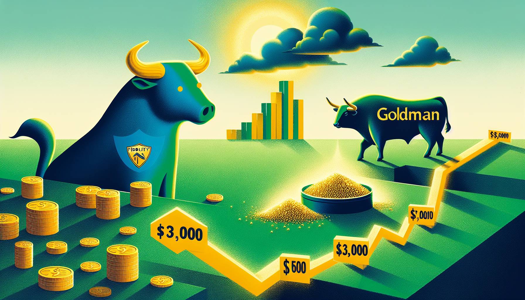 Fidelity and Goldman Bullish on Gold, Citi Predicts Prices Below $3,000