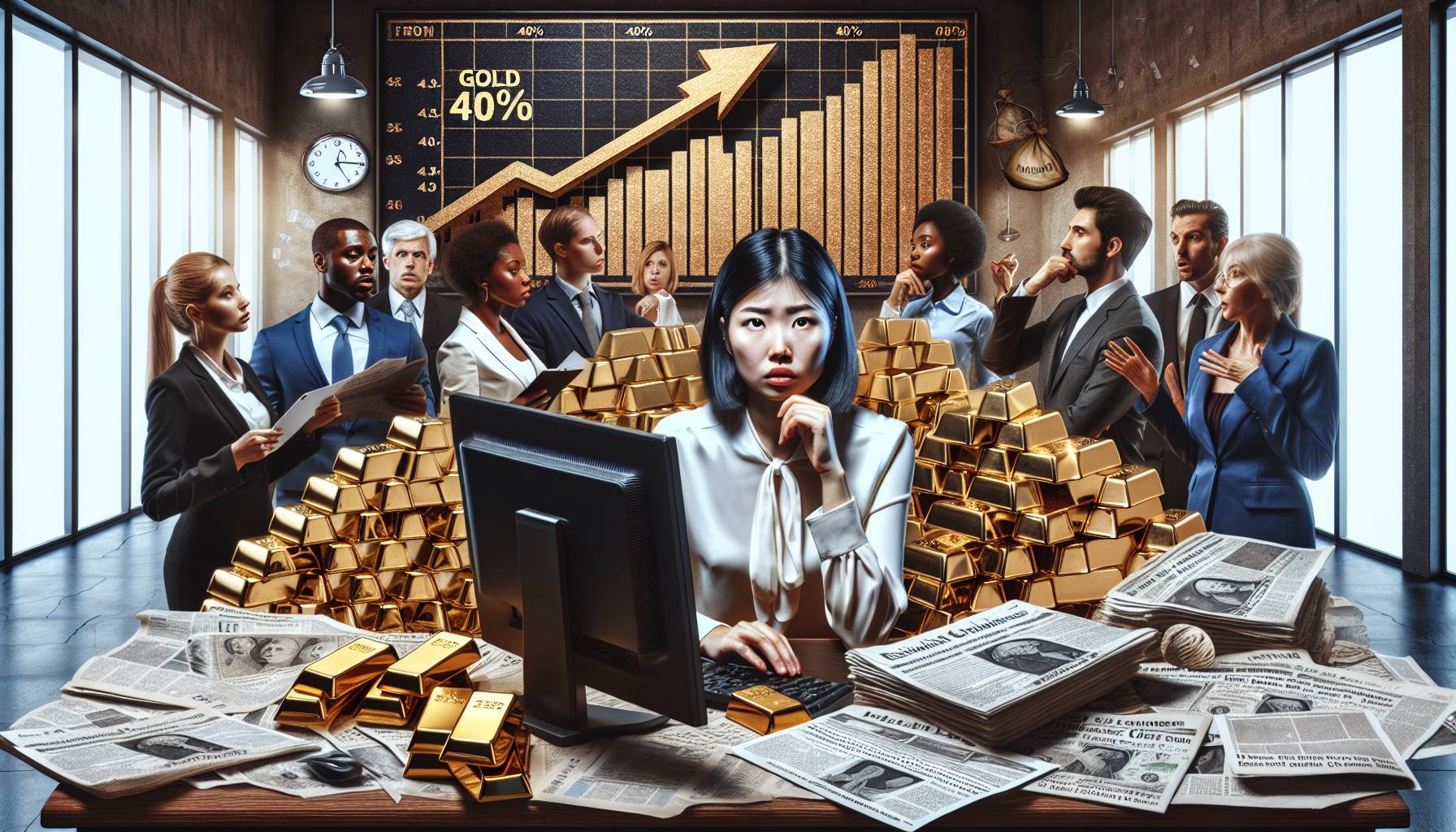 Gold Price Surges 40% Amid Inflation Concerns and Fed Rate Decisions