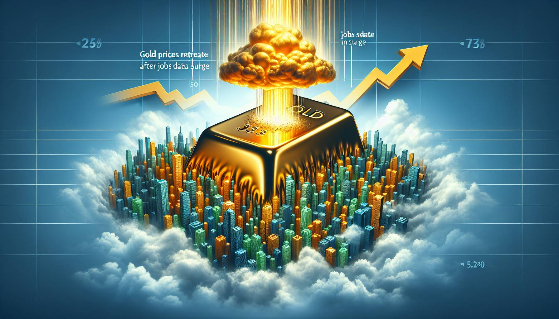 Gold Prices Retreat After Jobs Data Surge